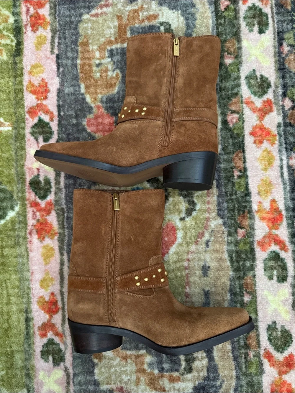 Vince Camuto brown suede ankle boots